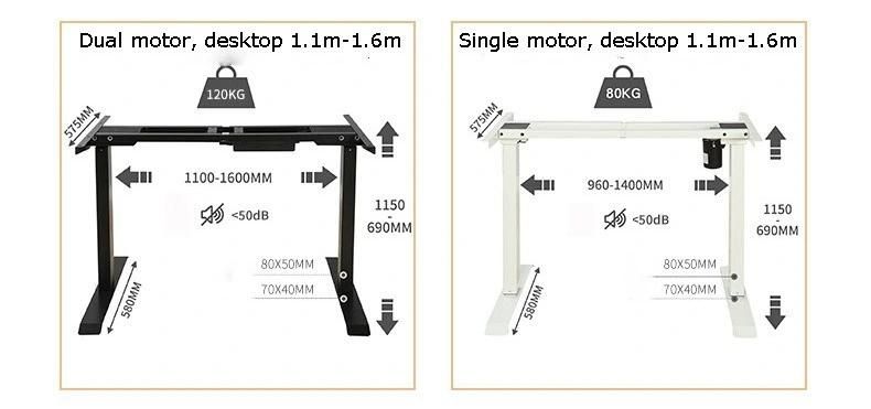 Elites Factory Directly Office Desk Computer Desk Home Desk Standing Lifting Desk Table