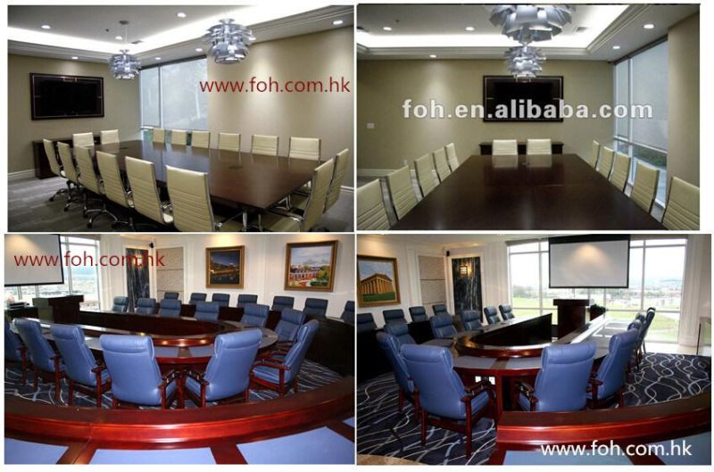 Classic Office Furniture Wood Veneer MDF Conference Table Boardroom Table Executive Meeting Table (FOHSC-6041)