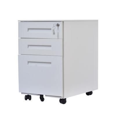 All Steel Construction 3 Drawer Cabinet with Lock in Chinese