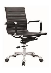 MID Back PU Leather Metal Modern Manager Leisure Staff Chair