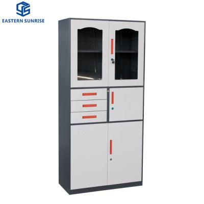 Large Space Fashion Design Vertical Steel Filing Storage Cabinet