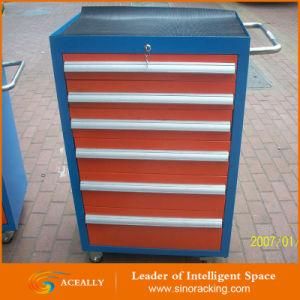 Workshop Garage Metal Tool Cabinet/Tool Trolley/ Tool Cart with Handle and Wheels