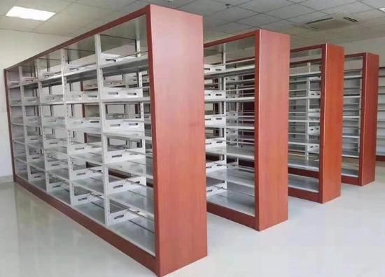Cheap Steel School Furniture Library Book Shelf Metal Bookcase