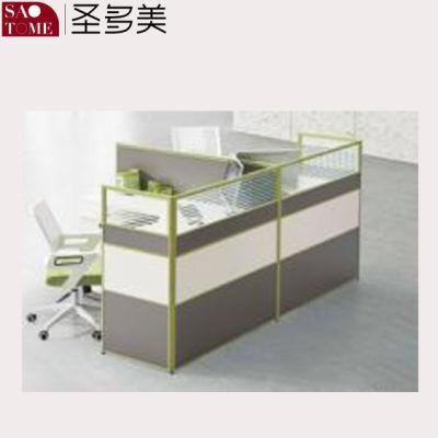 Modern Office Furniture 2-Person Office Desk in The Same Direction