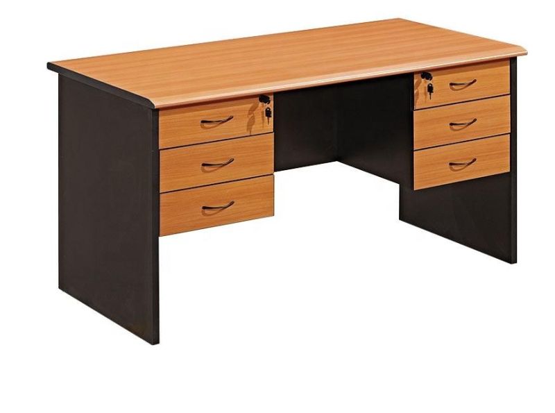 Factory Wholesale Classic Cherry Wooden Staff Computer Study Office Table