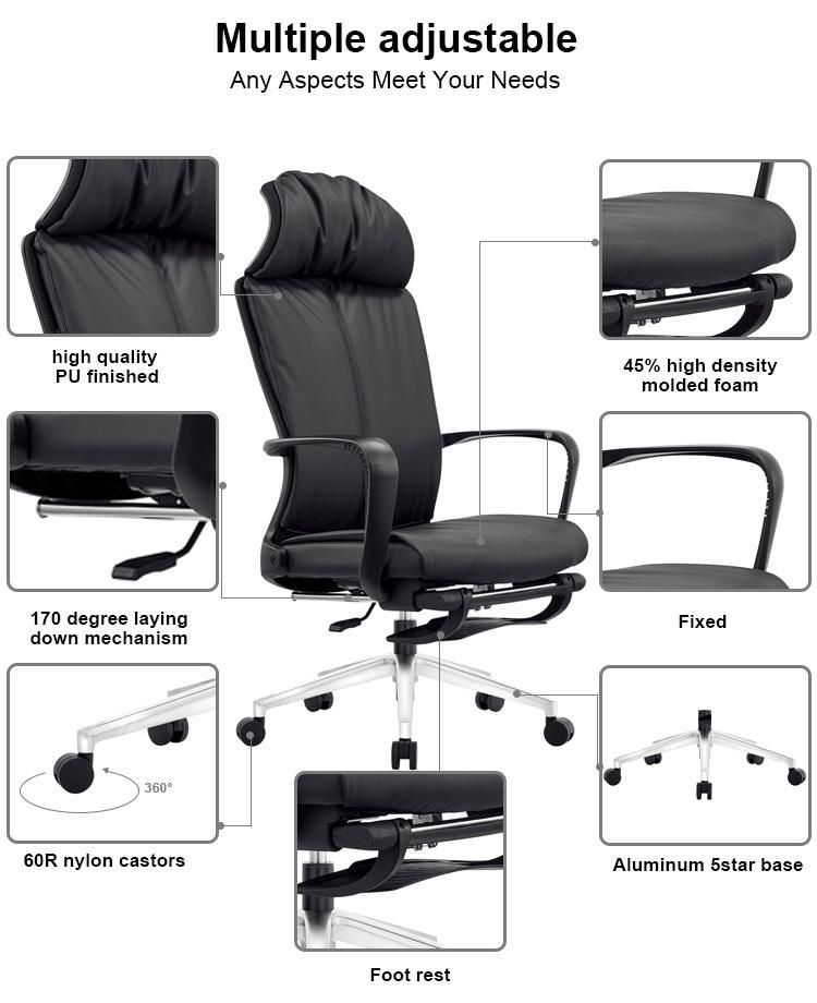 High Back Executive PU Swivel Ergonomic Office Chair