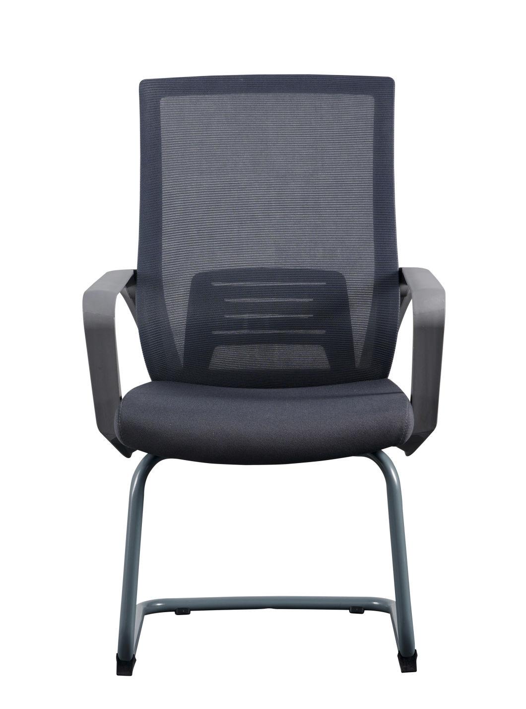 Anti-Sound Wheels Armrest and Backrest Office Mesh Chairs
