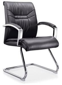 Modern Design Office Visitor Chair Chrome Arm Meeting Visitor Chair Office Furniture