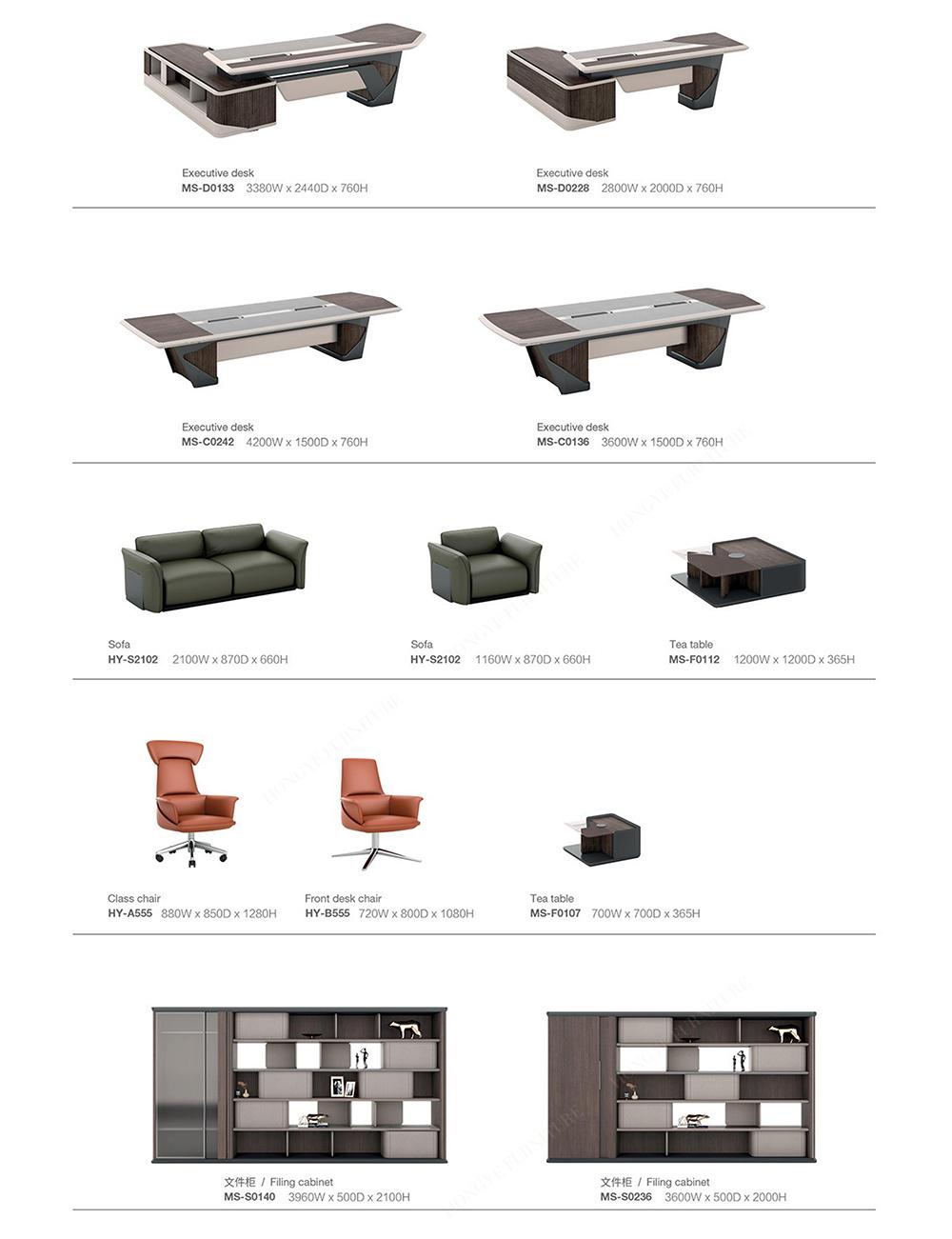 Luxury Modern CEO Boss Wooden Office Furniture Executive Desk