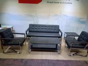 Eco-Friendly Metal Frame Waiting Room Furniture Sofa