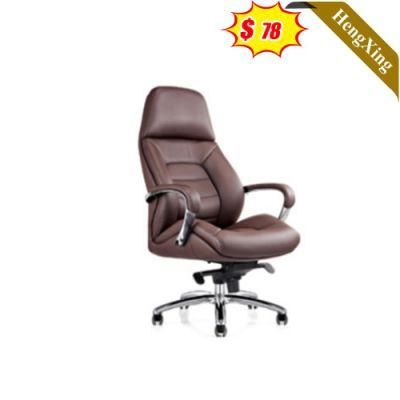 Classic Design Office Furniture Gaming Chairs with Headrest Brown Color PU Leather Boss Manager Chair