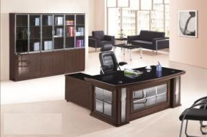 High Glossy Office Table Executive Table Glass Top Office Desk New Design Executive Desk Office