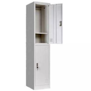 2 Doors Hanging Clothes Storage Wardrobe Steel Locker