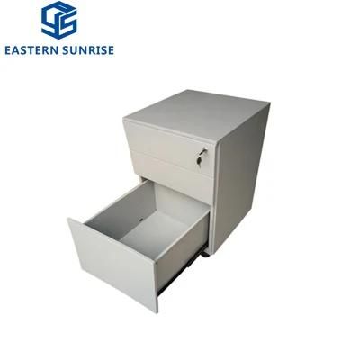 Office Movable Vertical File 3 Drawers Filing Storage Cabinet