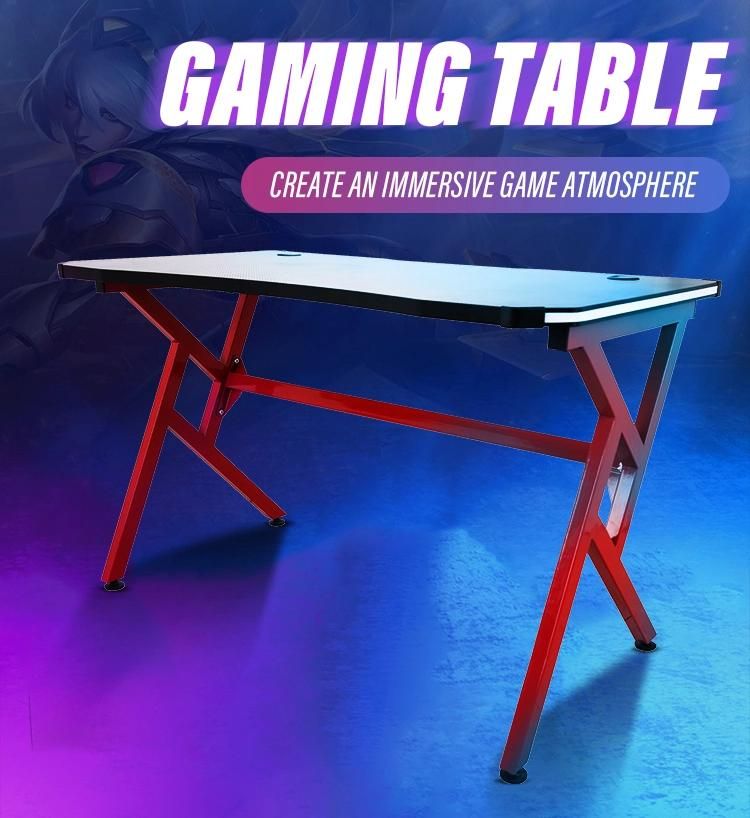 Lisung Computer RGB L Shaped Adjustable Station Gaming Desk