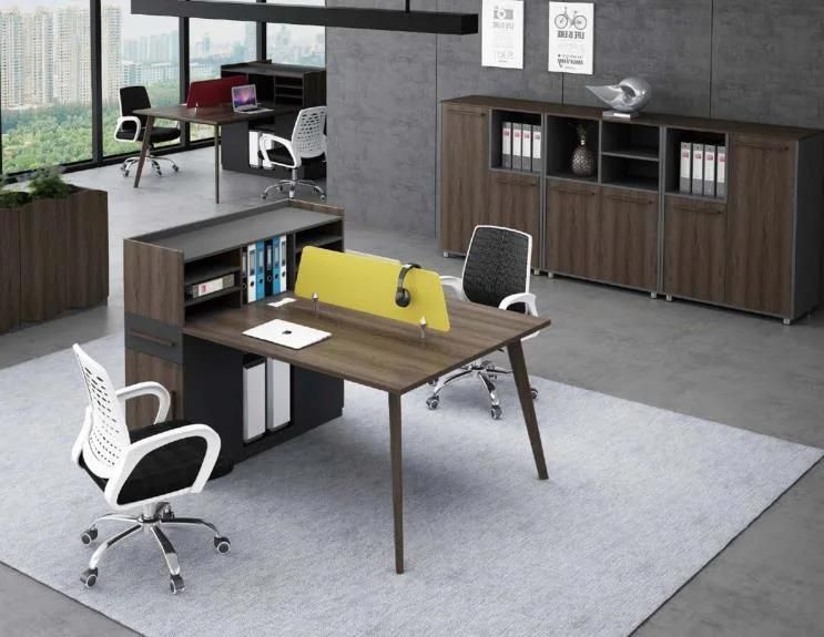 Office Project Partition Table Use by Administrative Staff with Filing Cabinet