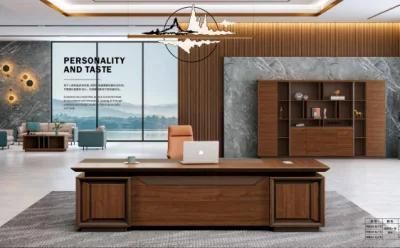 Wooden Executive Latest Luxury Wooden MDF Melamine Finish L Shape Office Table Desk