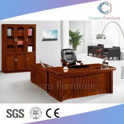 MDF High End Solid Wood Office Table with Wood Veneer (CAS-VA12)