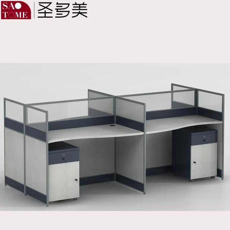 Office Furniture Opposite Four-Person Office Desk