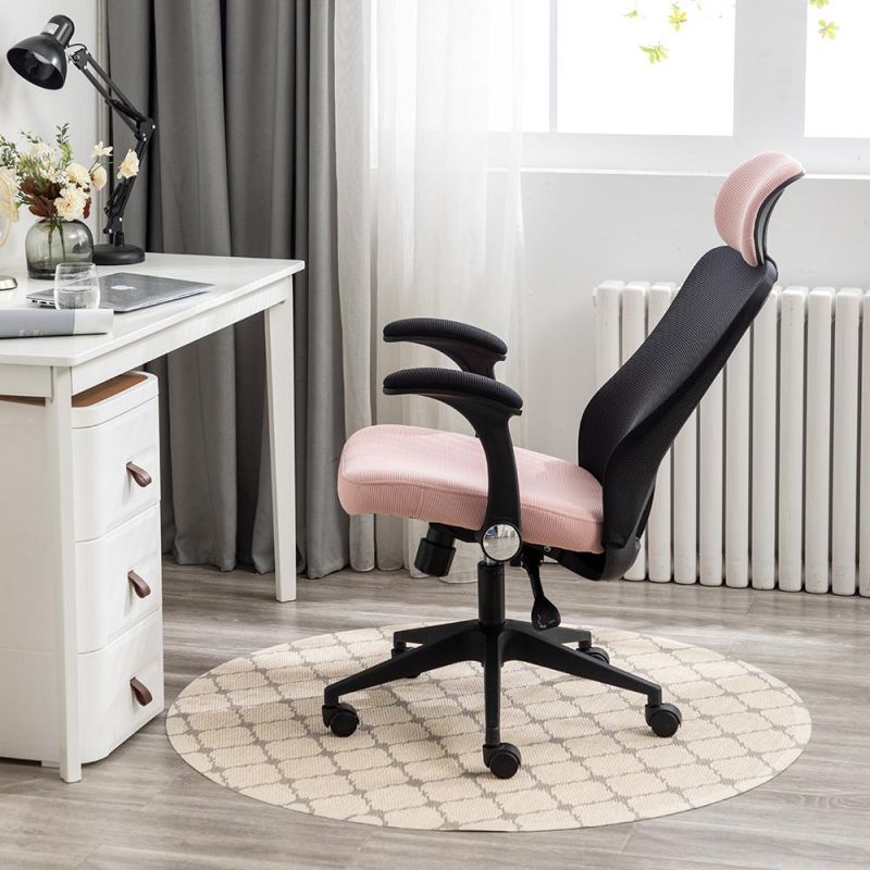 Huashi Adjustable Office Chair Comfortable Mesh Chair with Wheels