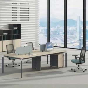 Factory Wholesale 2 4 Person Modular Wooden Workstation Modular Office Furniture
