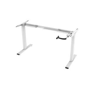 Ht114 Crank Version Rectangular Leg Height Adjustable Desk Frame