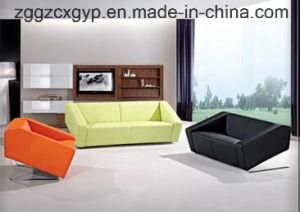 Modern Fashion Metal Frame Leather Sofa/High Quality Office Sofa Cx-Lsf05