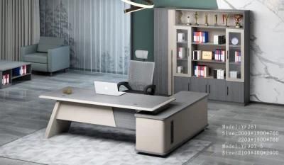 2021 New Design L Shaped Computer Desk MDF Modern Executive Office Desk