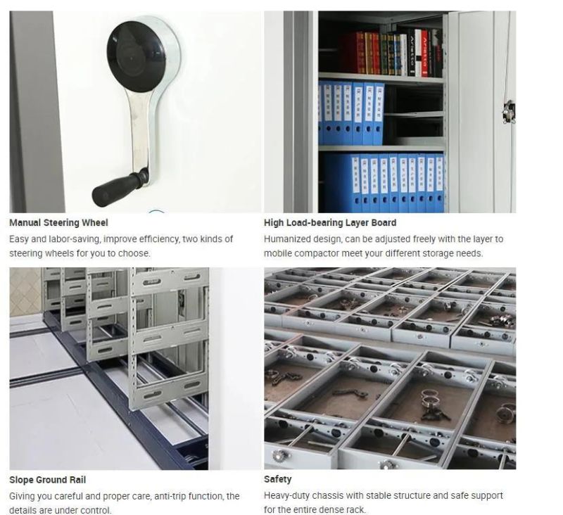 Knock Down Push-Pulling Mobile Shelving Archives Compact Intelligent Filing System