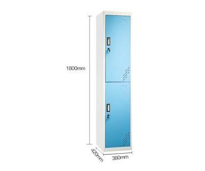 Colorful 2 Tier 2 Doors Metal Locker