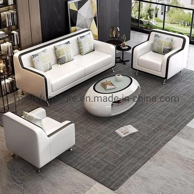 (M-SF26) Simple Style Modern Hotel/Office Visitor Waiting White 1+1+3seats Sofa Furniture