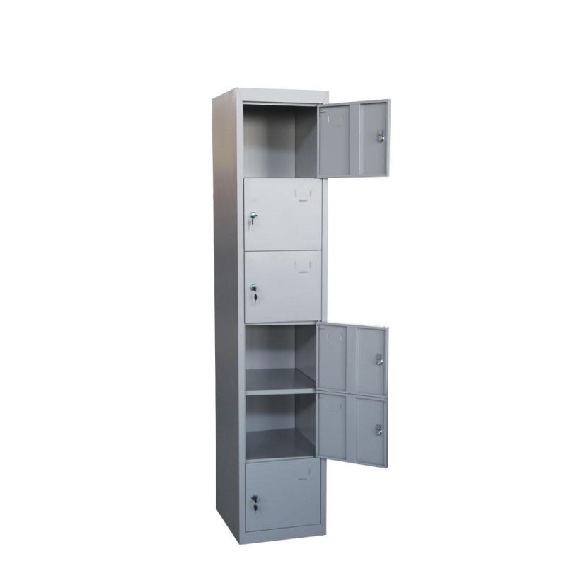 High Quality Metal Steel Locker School Storage Wardrobe Light Grey Steel Lockers Metal Locker