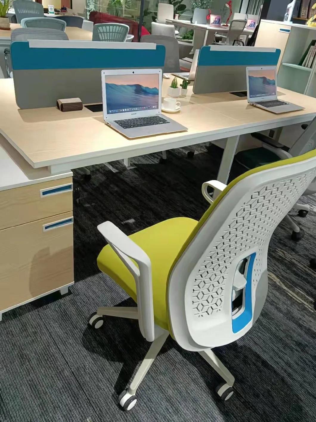 2022 Brand New Middle Revolving Foldable Armrest Office Mesh Chair in Stock Workstation