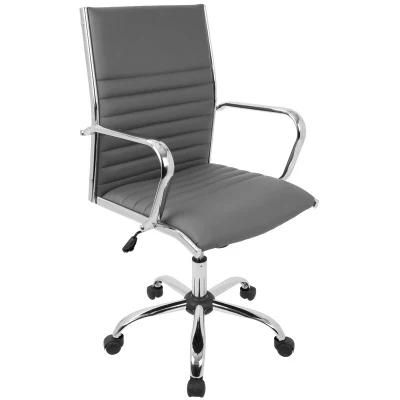 Faux Leather Adjustable Ergonomic Swivel Office Conference Chair
