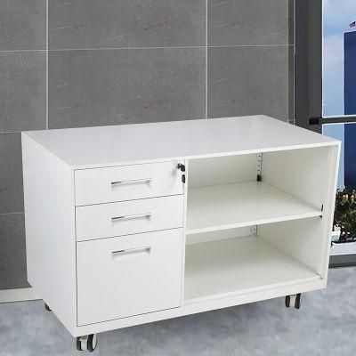 Steel Office Furniture Mobile File Pedestal Storage Cabinet 3 Drawers