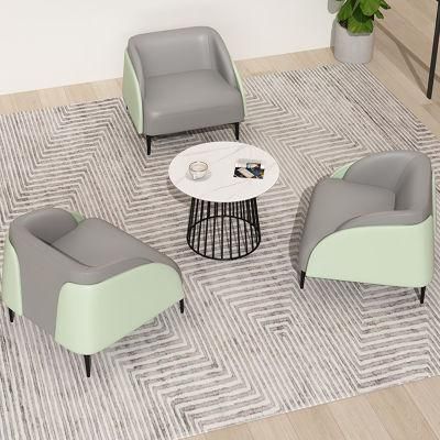 Customized Luxury Leather Leisure Sofa Combination Office Public Area Use Relaxing Sofa Couch
