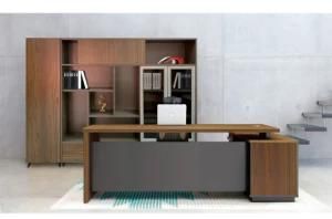 Modern Wooden Office Furniture 2 Glass Doors Office File Cabinet