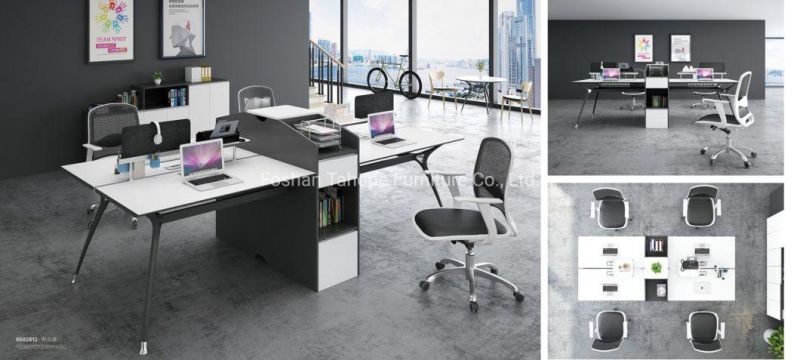 Modern Brief Style Director Office Executive Manager Table with Aluminum Legs