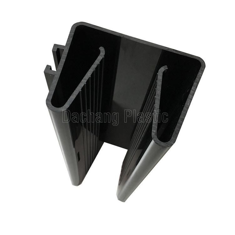 Black Armrest Plastic Extruded Profile