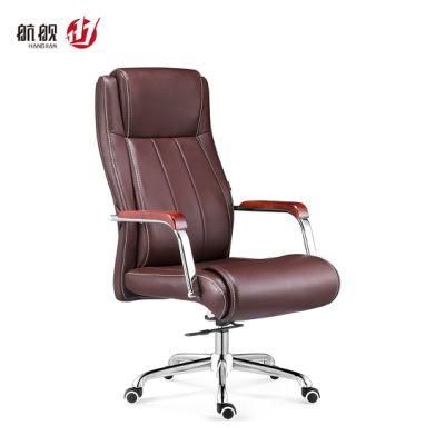 Designer Stylish Lumbar Support and Headrest Boss Office Leather Chairs