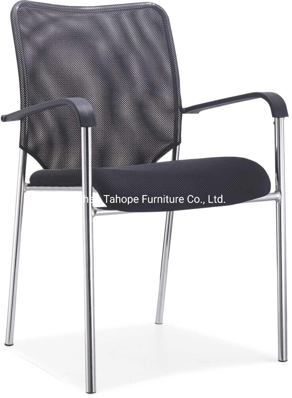 Training Room Office Conference Mesh Metal Frame Chair with Armrest