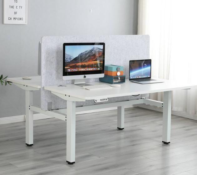 Elites High Quality Office Low Price Computer Desk for 2 Person Height Adjustable Standing Table Desk