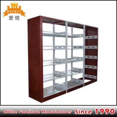 Library Furniture School Bookshelves Wood and Metal Bookshelf