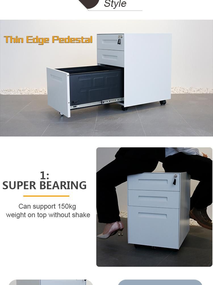 Office Filling Cabinet 3 Drawer High Quality Storage Cabinet