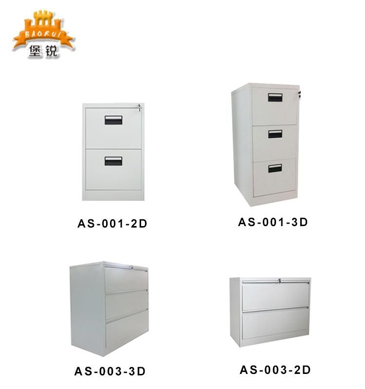Office Metal Furniture 2/3/ 4 Drawers Vertical Steel Storage Filing Cabinet