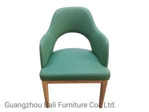 Modern Wood Frame Leather Leisure Chair for Home Hotel Dining Chair (BL-XL21)