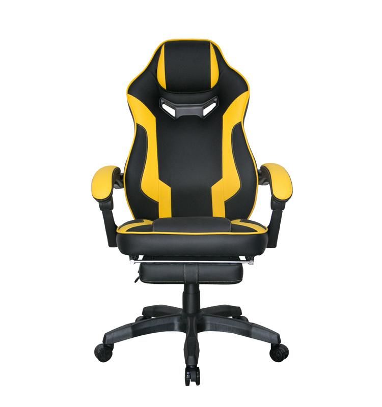 (JAWWAD) Comfortable Ergonomic Racing Chair with Footrest