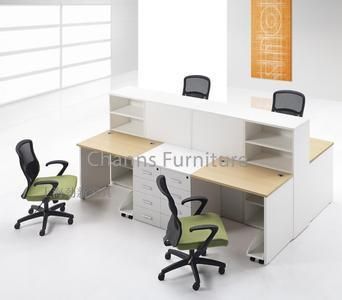 Project Design Office Furniture Cabinet Partition Four Persons Workstation (CAS-W31447)