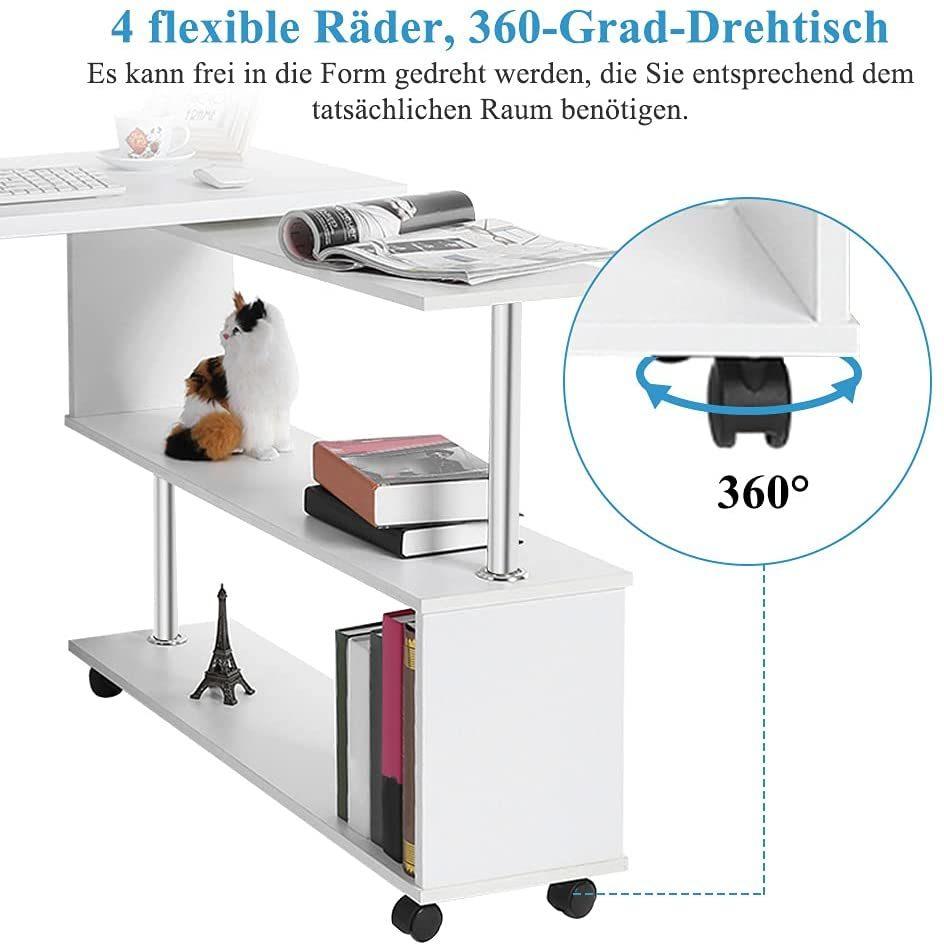 Study Office Bedroom Simple Universal Furniture Removable Rotary Office Desk