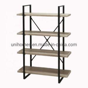 4 Tier Bookshelf Commerical Use Bookcase Modern Storage Rack Shelf Metal Display Stand